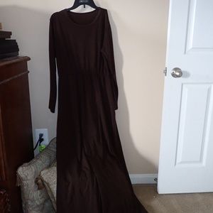 Simple brown maxi